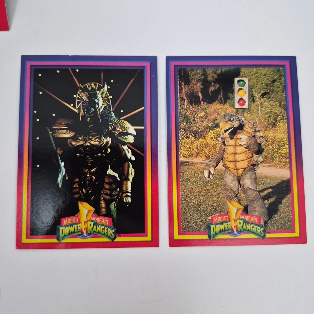 1994 Mighty Morphin Power Rangers Villians Cards Goldar Rita Putty Patrol